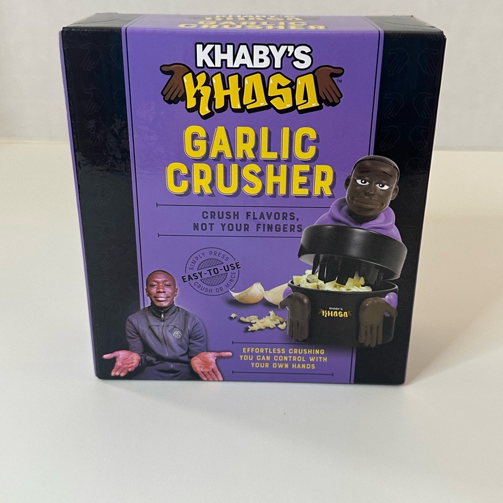 Khaby Lame Khaby's Khasa Garlic Crusher‎ Manual Mincer Kitchen Tool KHB04104 New